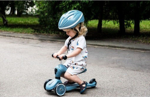Scoot & Ride Kids Scooter Ηighwaykick 1 3-Wheel with Seat for 1-5 Years Light Blue