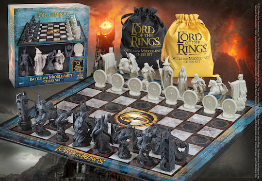 The Noble Collection Lord Of The Rings: Battle For Middle-Earth Σκάκι με Πιόνια 47x47cm