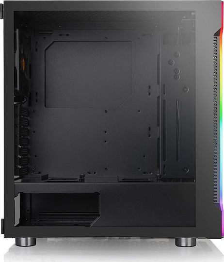 Thermaltake H200 TG RGB Gaming Midi Tower Κουτί Υπολογιστή με Πλαϊνό Παράθυρο Μαύρο