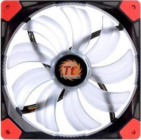 Thermaltake Luna 14 LED Case Fan 140mm (1000rpm / 60.55cfm) με Κόκκινο Φωτισμό και Σύνδεση 3-Pin / 4-Pin Molex Κόκκινο