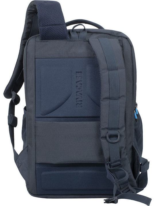 Rivacase Borneo Gaming Backpack Αδιάβροχη Τσάντα για Laptop 17.3" με Θύρα USB Dark Blue