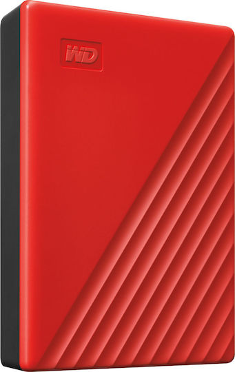 Western Digital My Passport (2019) USB 3.2 Външен HDD 4000ГБ 2.5" Червен