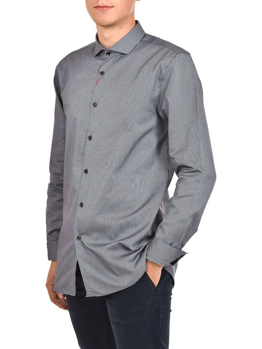 Hugo Boss Men's Shirt Long Sleeve Cotton Gray 50415885-028