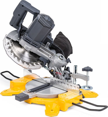 Powermat Electric Miter Saw with 2100WPower, Laser Cutting Guide & Cutting Disc with a Diameter of 210mm