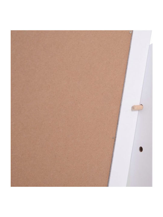 HomCom Καθρέπτης με Λευκός Ξύλινο Πλαίσιο 148x47cm