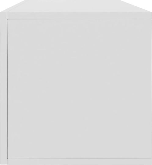 vidaXL Мебел за Hi-Fi Бял 71x36x34см
