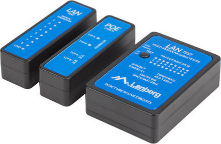 Lanberg NT-0404 Tester Καλωδίων Δικτύου RJ11 / RJ45