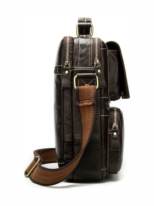 Leather Men's Bag Shoulder / Crossbody Brown