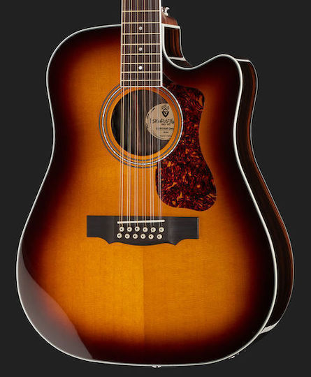 Guild Ακουστική Κιθάρα D-2612CE Cutaway Sunburst