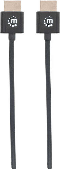 Manhattan HDMI 1.4 High Speed 1080p 120Hz Cable HDMI Male - HDMI Male 3m Black