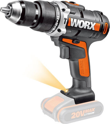 Worx 20V Cordless Combi Drill Șurubelniță cu percuție Mașină de găurit Baterie 20V Solo WX372.9