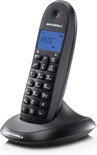 Motorola C1001LB Cordless Phone with Greek Menu Black