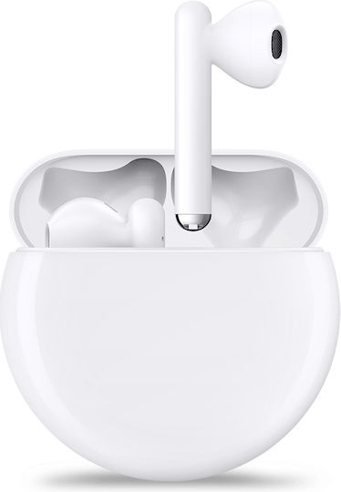 Huawei FreeBuds 3 Bluetooth хендсфри Слушалки с Устойчивост на Пот и Кутийка за Зареждане Керамично бяло