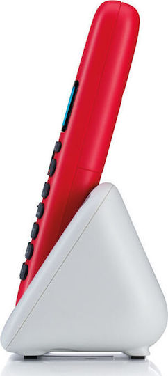 Motorola T301 Cordless Phone with Greek Menu Red