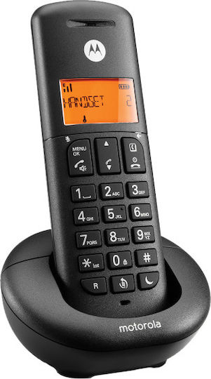 Motorola E201 Cordless Phone with Greek Menu Black
