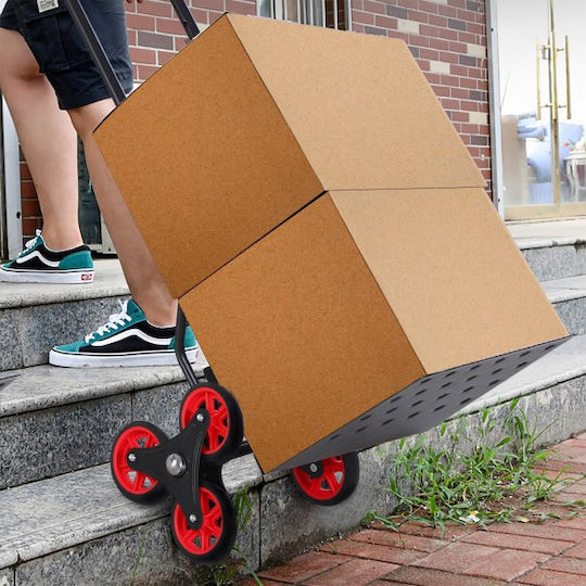Durhand Transport Trolley Durhand Foldable for Weight Load up to 200kg Black
