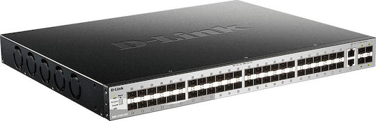 D-Link D-Link DGS-3130-54S Managed L3 Switch με 2 Θύρες Gigabit (10Gbps) Ethernet και 48 SFP Θύρες