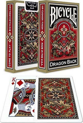 Bicycle Gold Dragon Back Plasticized Collectable Card Deck