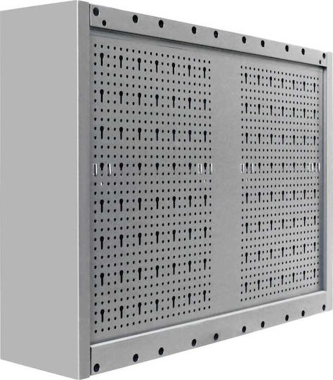 vidaXL Metallic Tool Carrier W80xD19xH60cm