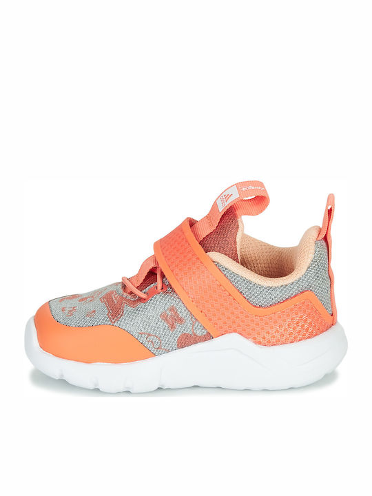 Minnie Παιδικά Sneakers με Σκρατς Light Grey Heather / Cloud White / Semi Coral