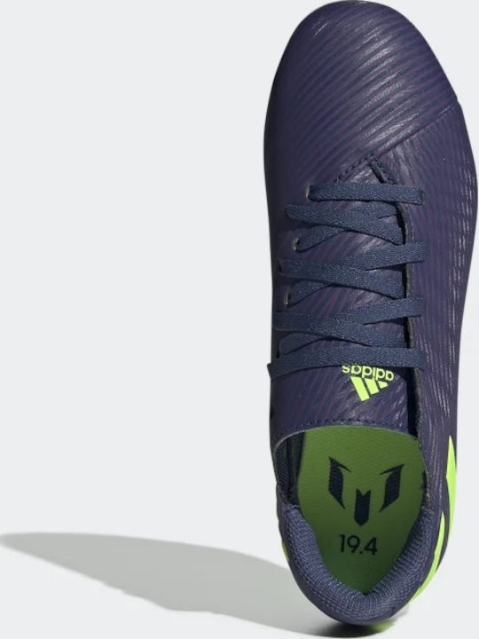 Nemeziz Messi 19.4 FxG Παιδικά Ποδοσφαιρικά Παπούτσια με Τάπες Tech Indigo / Signal Green / Glory Purple