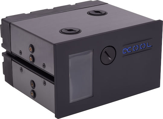 Alphacool Alphacool Tavă De Gheață - Single Laing D5 - Stație Duală 5.25 Bay Neagră