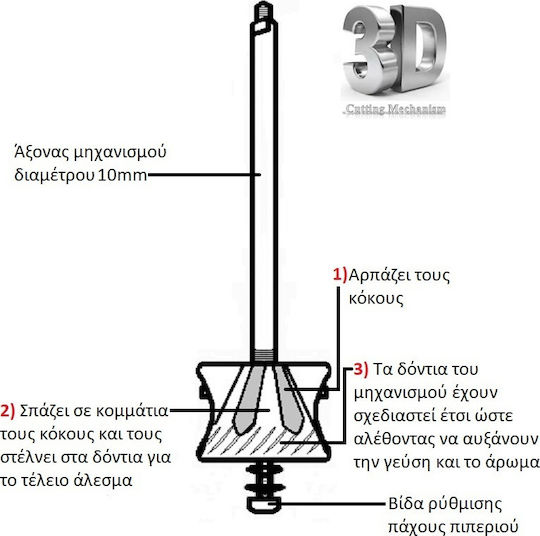 Brass Pepper Mill Brass Pepper Mill Alexander 33cm. Manual Set Spice Mills made of Metal 33cm 1pcs