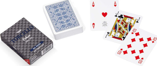 Dal Negro Torcello Τράπουλα Πλαστική για Poker Μπλε