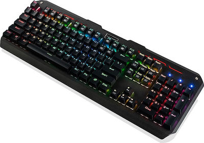 Modecom Volcano Hammer RGB Gaming Keyboard with Outemu Blue switches and RGB lighting (English US)