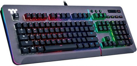 Thermaltake Level 20 RGB Gaming Mechanical Keyboard with Cherry MX Blue switches and RGB lighting (English US)