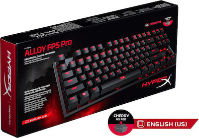 HyperX Alloy FPS Pro Gaming Πληκτρολόγιο Tenkeyless με Cherry MX Blue διακόπτες και Φωτιζόμενα πλήκτρα (Αγγλικό US)
