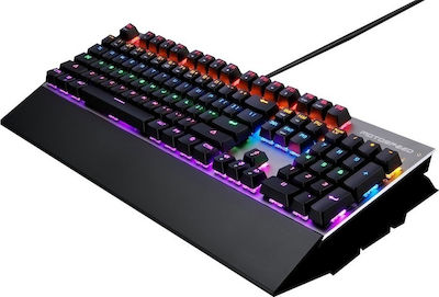 Motospeed CK108 Gaming Μηχανικό Πληκτρολόγιο με Outemu Red διακόπτες και RGB φωτισμό (Ελληνικό) Γκρι