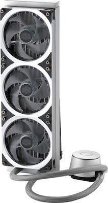 CoolerMaster MasterLiquid ML360P 120mm Triple Fan CPU Water Cooler with ARGB Lighting for AM4/1200/115x Socket White