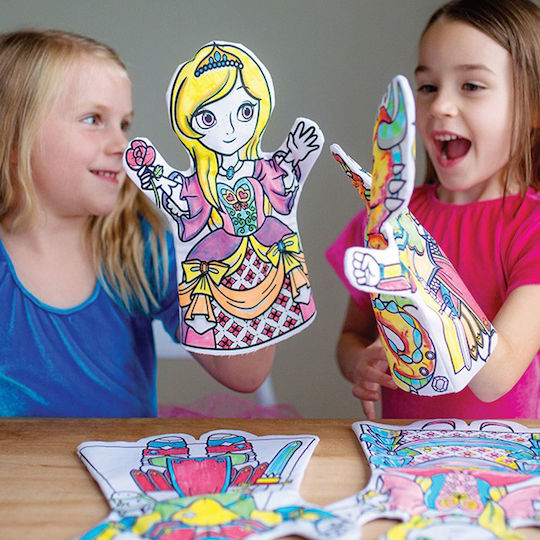 Great Pretenders Malerei Colour-a-Puppet Set für Kinder 3+ Jahre alt+ Jahre