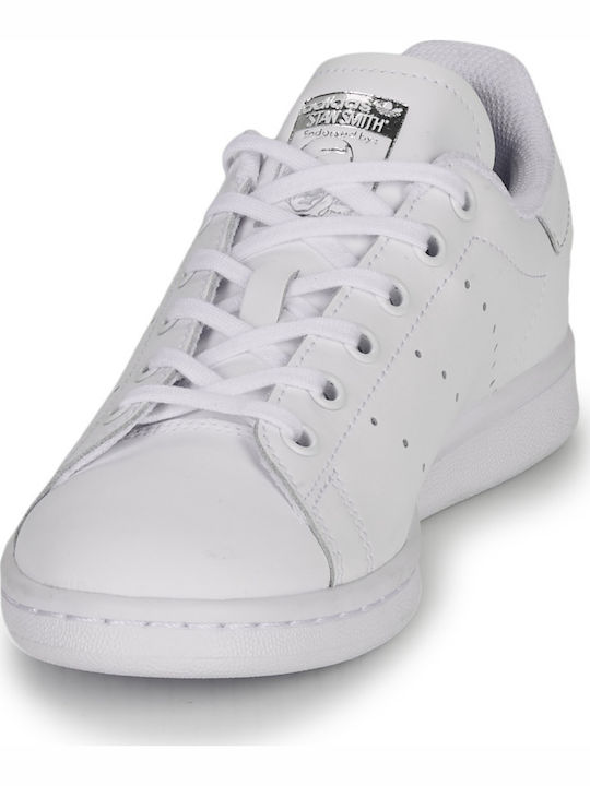 Adidas Παιδικά Sneakers Stan Smith Cloud White / Cloud White / Silver Metallic