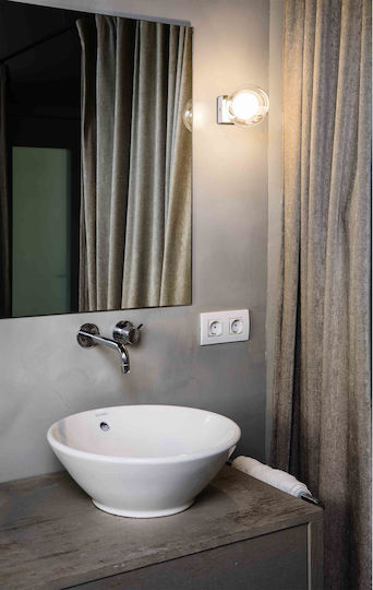 Faro Barcelona Perla Modern Lamp Bathroom with Socket G9 Silver 12x11.5cm