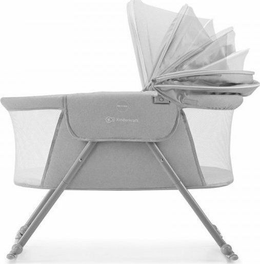 Kinderkraft Wiege Lovi mit Matratze und Rädern Grey