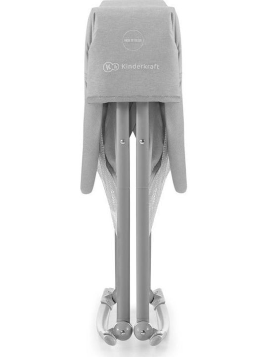 Kinderkraft Cradle Lovi with Mattress and Wheels Grey