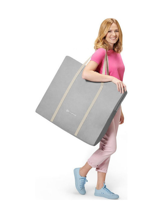 Kinderkraft Cradle Lovi with Mattress and Wheels Grey