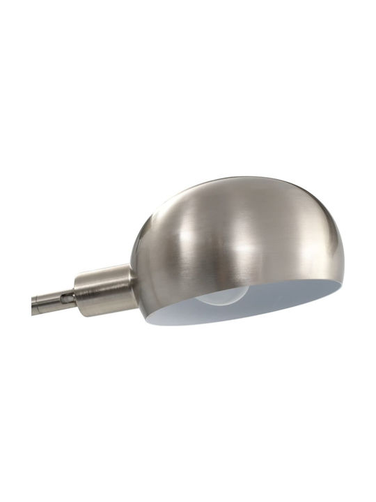 vidaXL Floor Lamp H200xW28cm. with Socket for Bulb E14 Silver