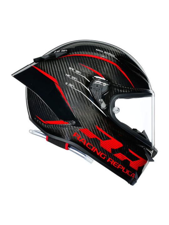 AGV Pista GP Scuderia Carbon/White/Red Motorcycle Helmet Full Face DOT / ECE 22.06 1450gr with Pinlock