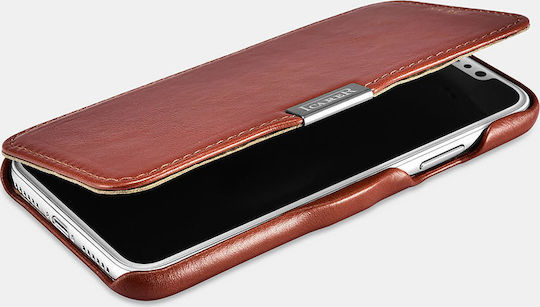 iCarer Vintage Folio Book Δερμάτινο / Δερματίνης Καφέ (iPhone 11 Pro Max)