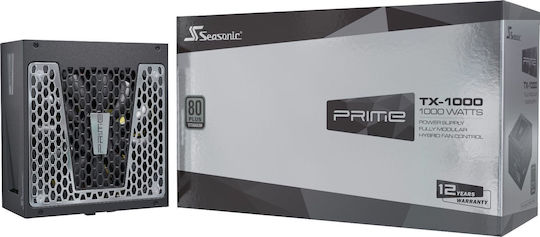 Seasonic Prime TX 1000W Μαύρο Τροφοδοτικό Υπολογιστή Full Modular 80 Plus Titanium
