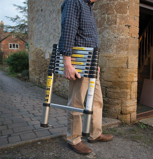 Silverline Telescopic Ladder 8 of Steps with Maximum Height 2.6m