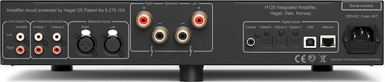 Hegel H120 Integriert Hi-Fi-Verstärker Stereo 75W/8Ω Schwarz
