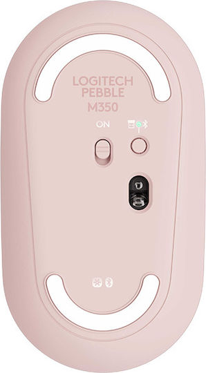 Logitech Pebble M350 Ασύρματο Bluetooth Ποντίκι Ροζ