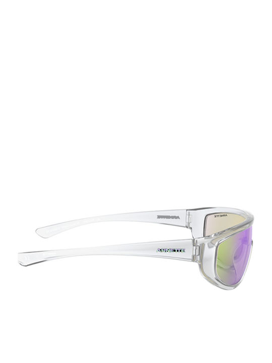 Arnette Clayface Men's Sunglasses with Transparent Plastic Frame and Gray Lens AN4264 2634