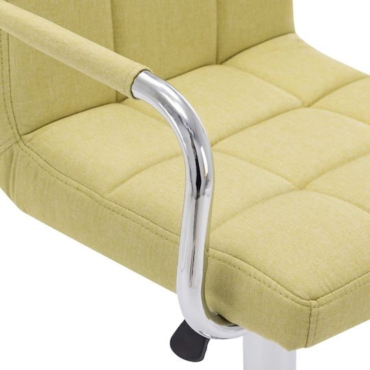Hocker Bar mit Rückenlehne & Höhenverstellbar Grün 53x52x92cm