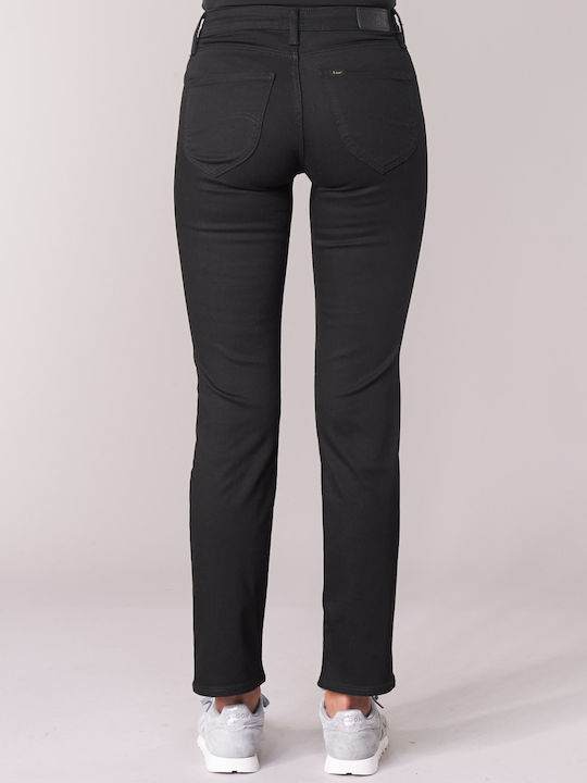 Marion High Waist Women's Jean Trousers in Regular Fit Black