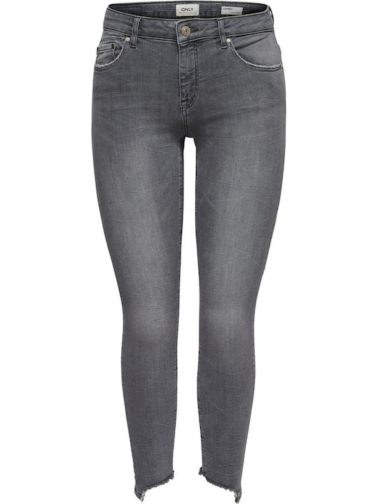 Carmen Damenjeans in Enger Passform Medium Grey Denim